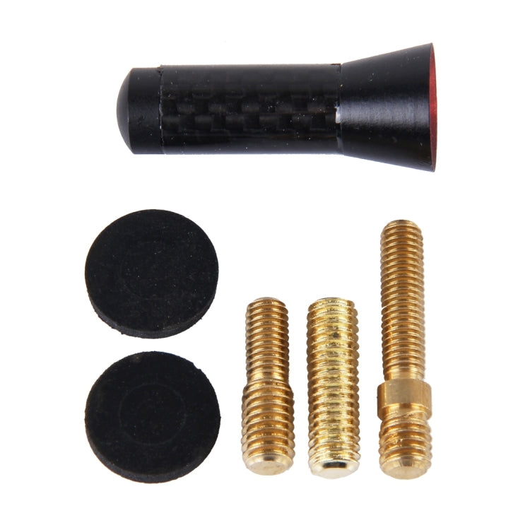 Carbon Fiber Aluminum Short Antenna Polished Universal Screws Base(Small Size)