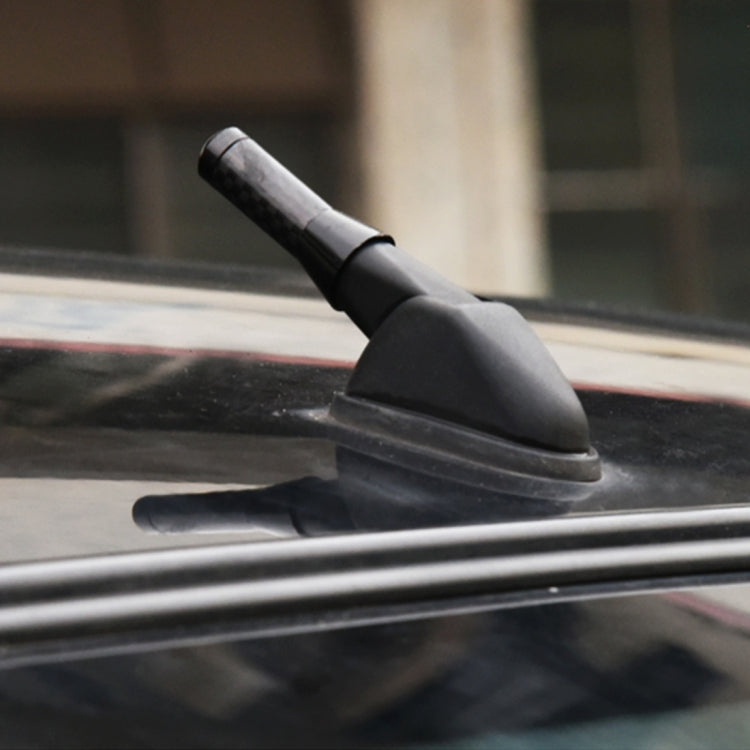 Carbon Fiber Aluminum Short Antenna Polished Universal Screws Base(Small Size)