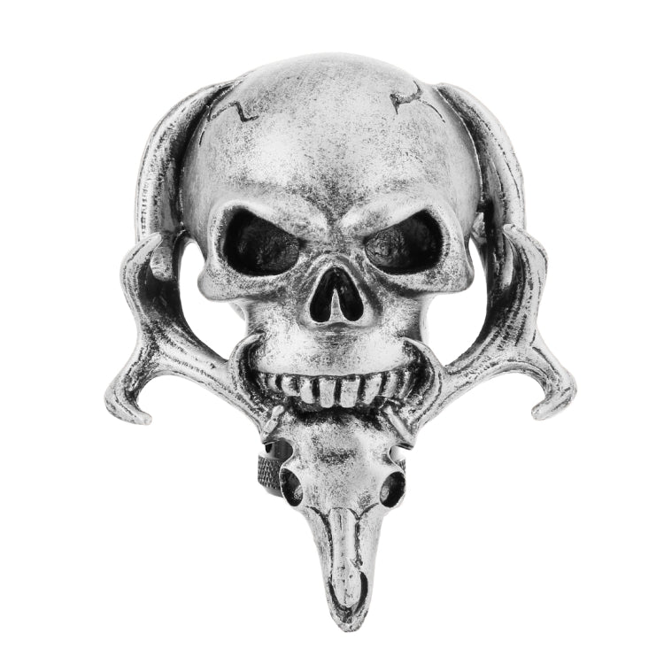 Universal Vehicle Car Creative Skull Double Heads Shaped Shifter Cover Manual Automatic Gear Shift Knob