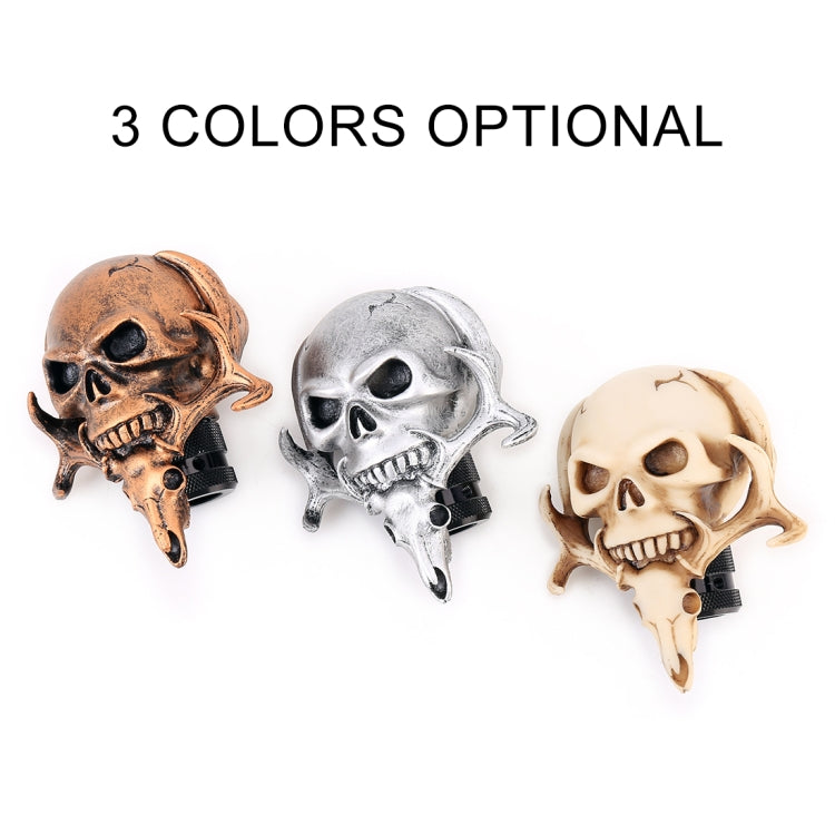 Universal Vehicle Car Creative Skull Double Heads Shaped Shifter Cover Manual Automatic Gear Shift Knob