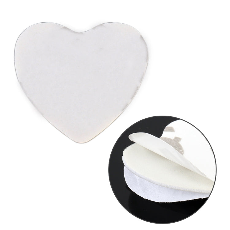 Heart Shape Car Metal Body Decorative Sticker, Heart Shape (Silver), Heart Shape (Red)
