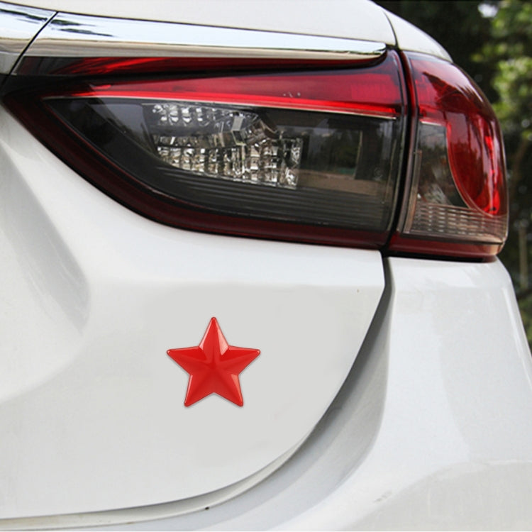 Star Pattern Car Metal Body Decorative Sticker