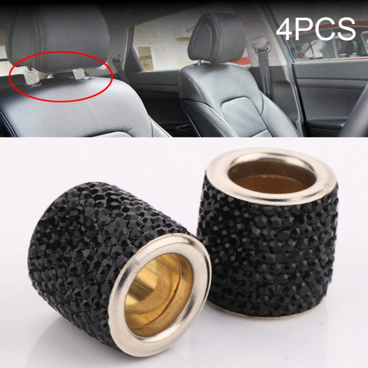 4 PCS Car Crystal Head Pillow Modified Decoration