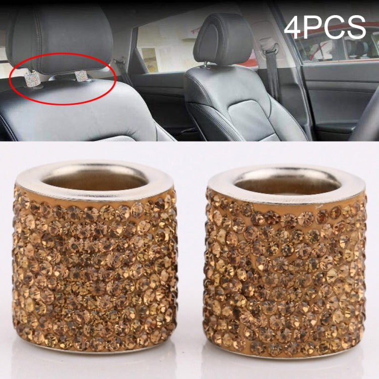 4 PCS Car Crystal Head Pillow Modified Decoration