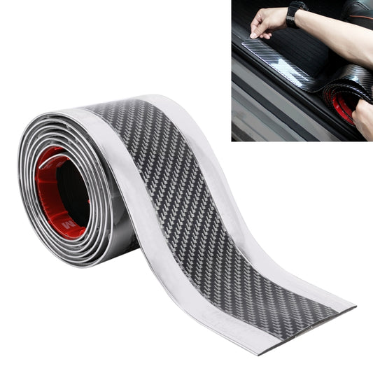 Universal Electroplate Carbon Fibre Car Door Threshold Decoration Strip Decorative Sticker, Size : 7CM x 2M, 7CM x 2M (Silver), 7CM x 2M (Gold), 7CM x 2M (Red)