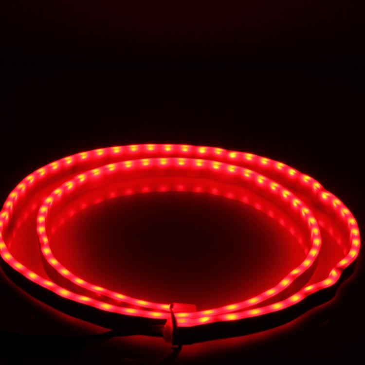 1.5m Car Auto Waterproof Universal Four Color Rear Flowing Light Tail Box Lights with Tail Light Controller, Ice Blue Light Driving Light, White Light Reversing Light, Red Light Brake Light, Yellow Light Turn Signal Light, LED Lamp Strip Tail Decoration