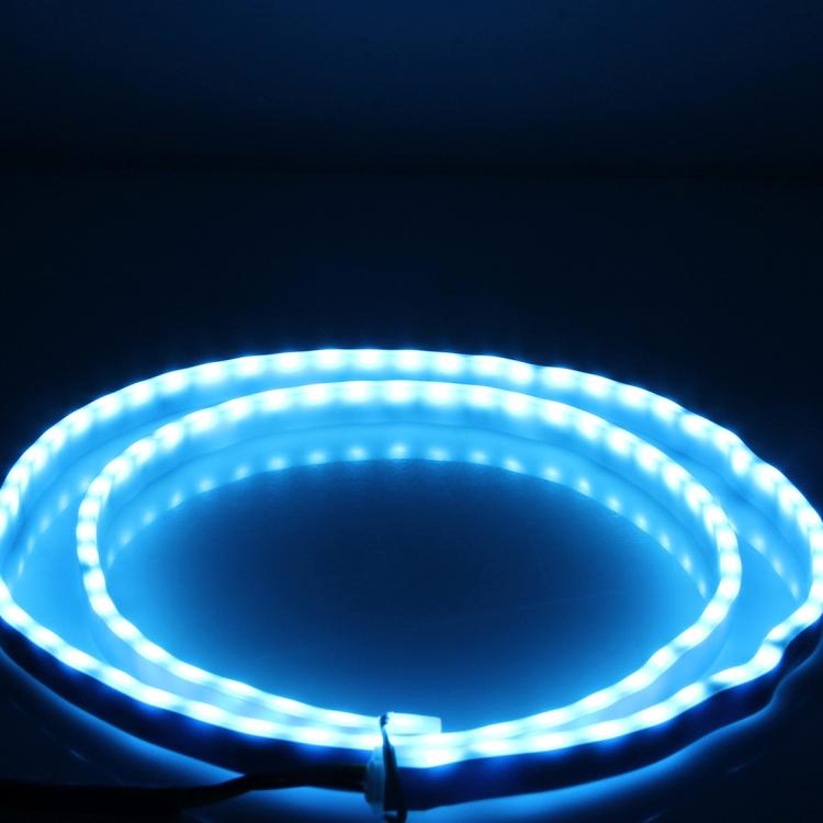 1.5m Car Auto Waterproof Universal Four Color Rear Flowing Light Tail Box Lights with Tail Light Controller, Ice Blue Light Driving Light, White Light Reversing Light, Red Light Brake Light, Yellow Light Turn Signal Light, LED Lamp Strip Tail Decoration
