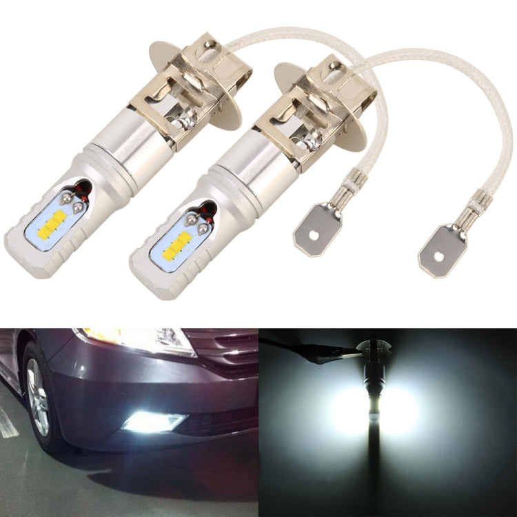 2 PCS H3 DC12V / 4.5W / 6000K / 360LM Car LED Fog Light with 6 CSP Lamp Beads, White Light