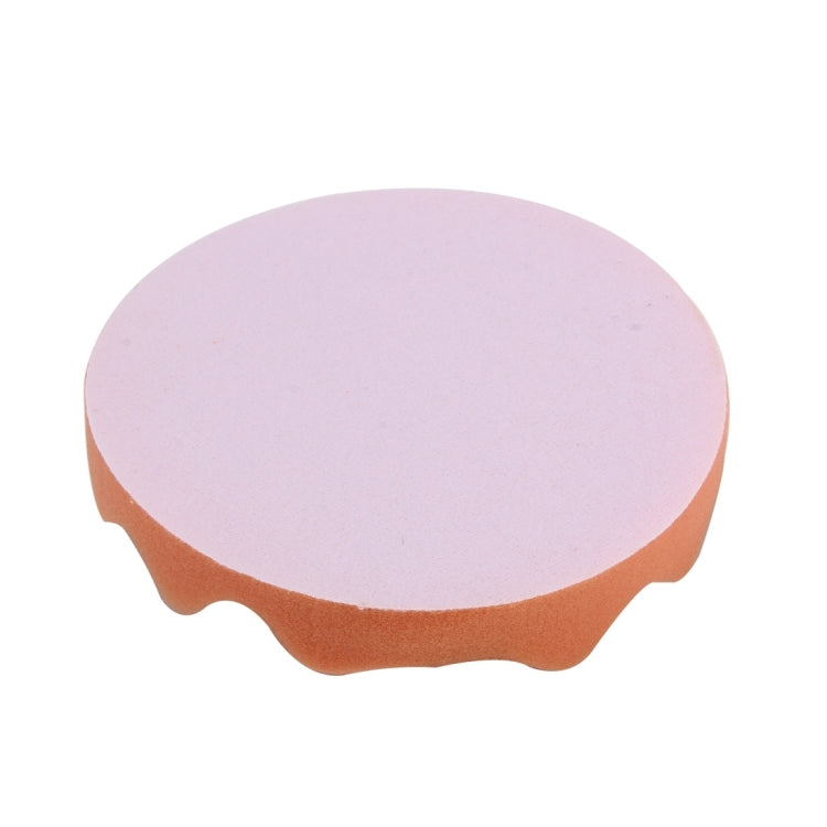 2 PCS Car Wax Sponge Round and Wavy Shape Sponge High-density Waxing Sponge，Size:15 x 15cm