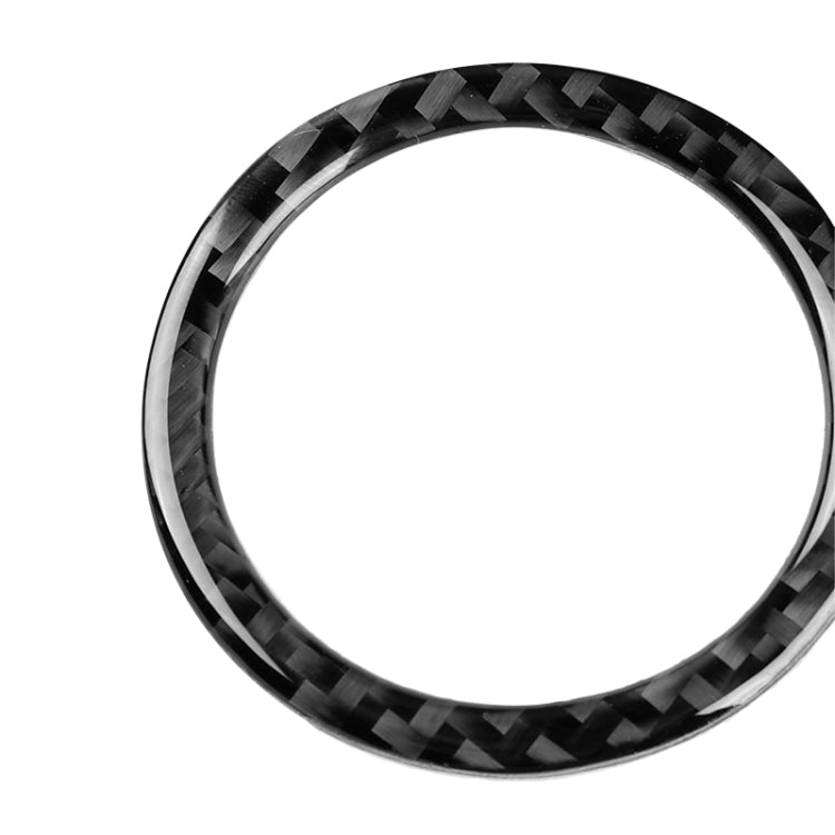 Car Carbon Fiber Air Outlet Ring + Intermediate Air Outlet + Side Air Outlet Panel Decorative Sticker for Mercedes-Benz W204 2007-2010