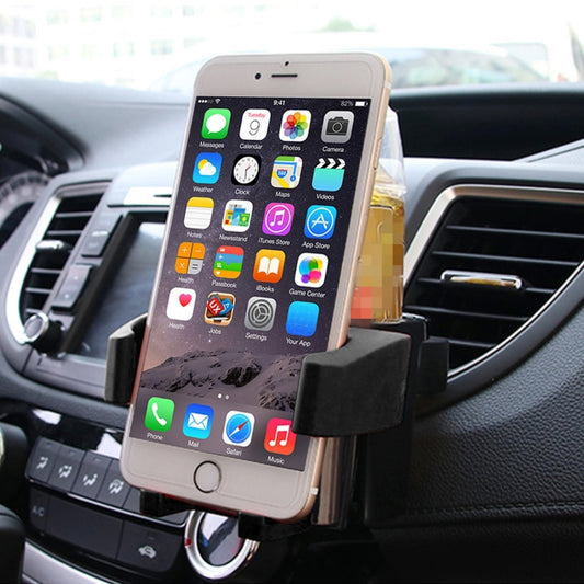 SHUNWEI SD-1027 Car Auto Multi-functional ABS Air Vent Drink Holder Bottle Cup Holder Phone Holder Mobile Mount