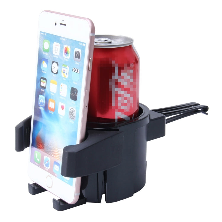 SHUNWEI SD-1027 Car Auto Multi-functional ABS Air Vent Drink Holder Bottle Cup Holder Phone Holder Mobile Mount