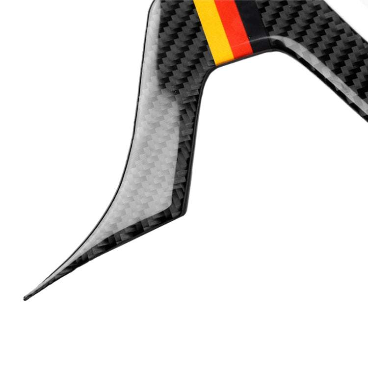 Car German Flag Carbon Fiber Steering Wheel Decorative Sticker for Mercedes-Benz