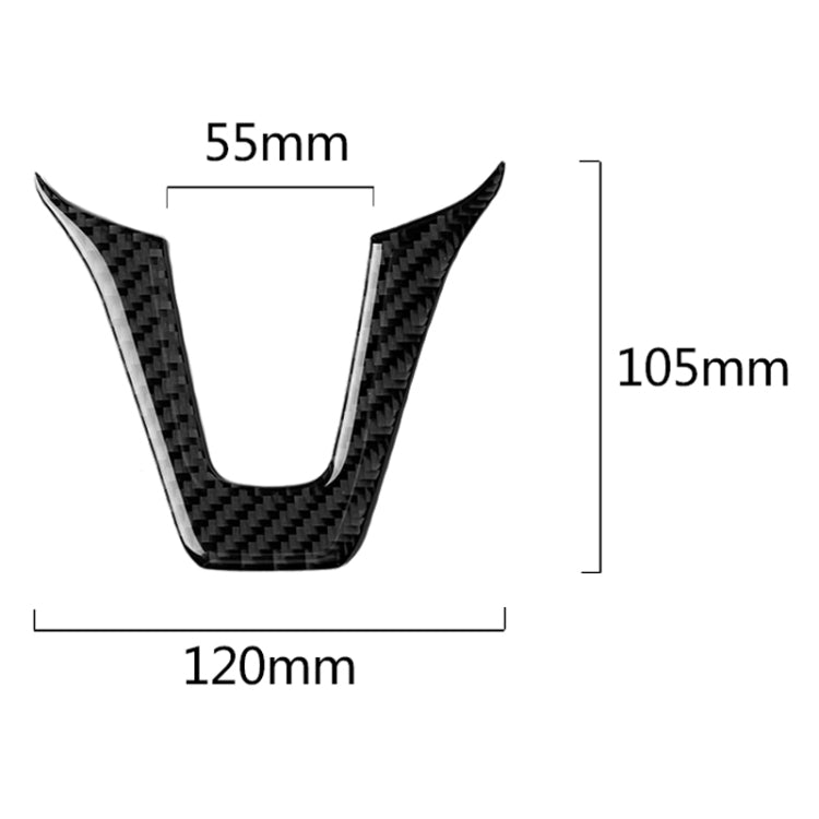 Car Carbon Fiber Steering Wheel Decorative Sticker for Mercedes-Benz