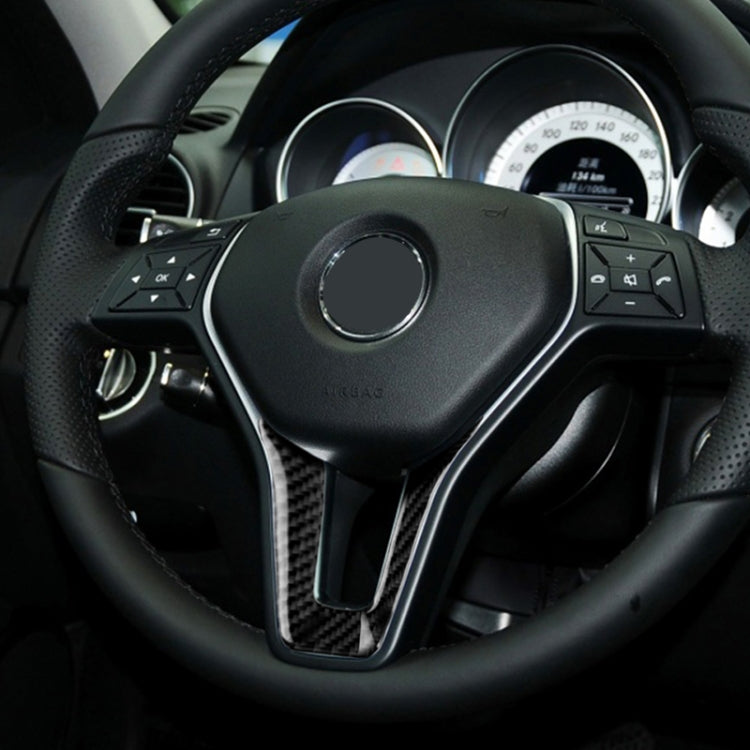 Car Carbon Fiber Steering Wheel Decorative Sticker for Mercedes-Benz