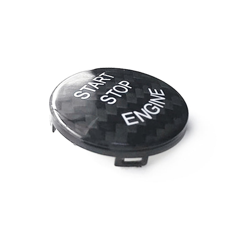 Car Carbon Fiber Engine Start Button Decoration Cover Trim for BMW E Chassis