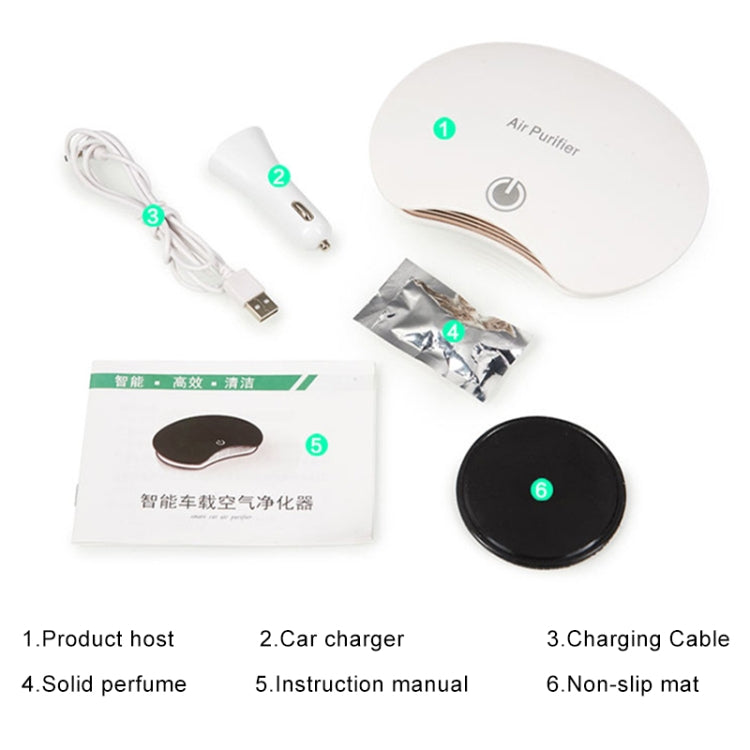 BL-001 Car / Household Smart Touch Control Air Purifier Negative Ions Air Cleaner