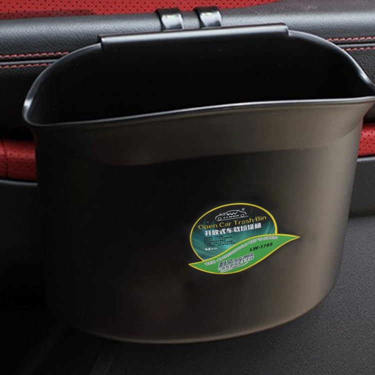 2.0L LW-1795 Universal Open Car Trash Bin with Hanger Clip