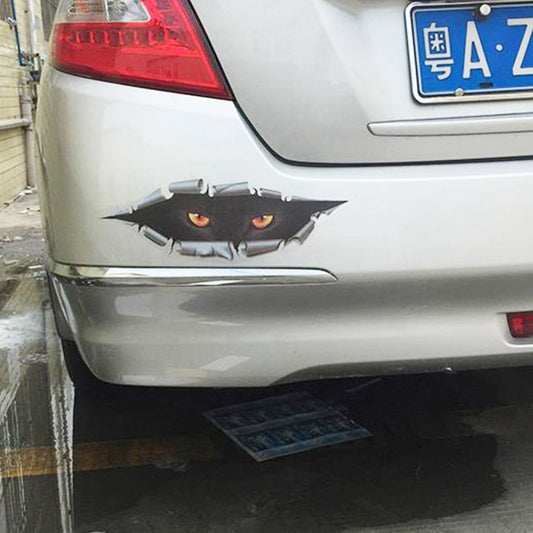 3D Characteristic Digital Simulation Horrible Style Car Paper Sticker, Exaggerated Effection 13, Exaggerated Effection 11, Exaggerated Effection 12