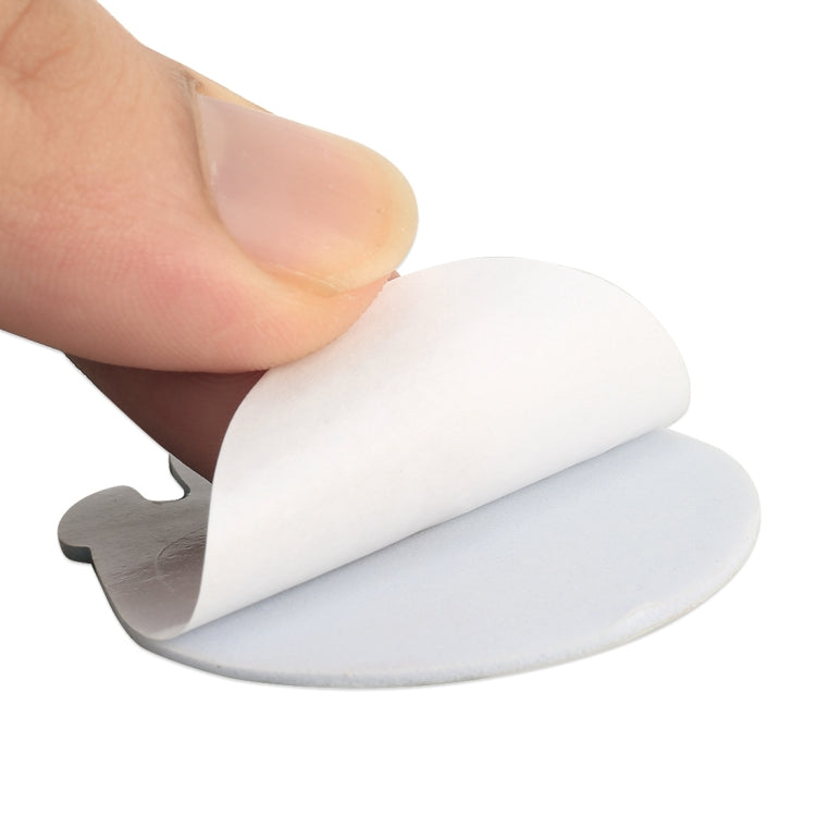 Gold Skull with Red Eyes Metal Car Sticker