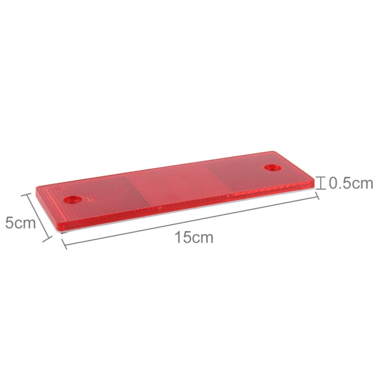10 PCS Car Rear Bumper Warning Plastic Reflector and Sign