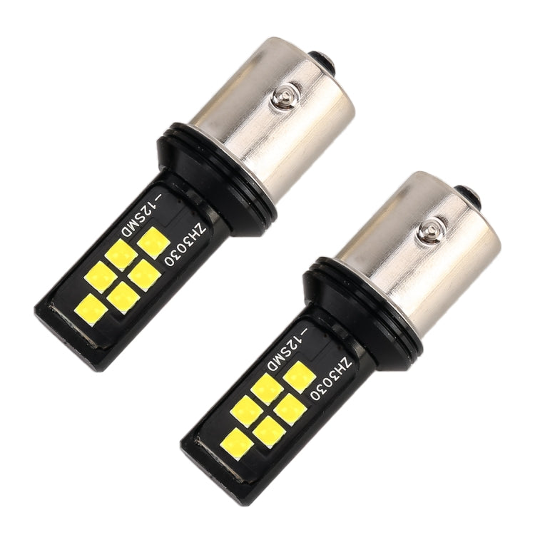 2 PCS 1156 DC9-16V / 3.5W Car Auto Turn Lights 12LEDs SMD-ZH3030 Lamps, with Constant Current