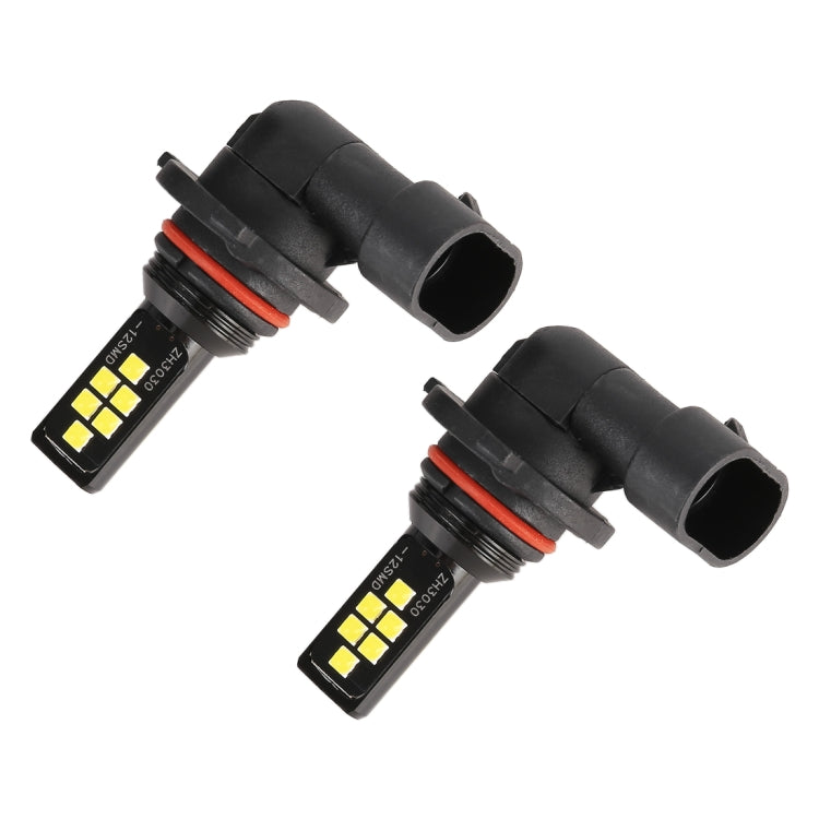 2 PCS 9006 DC9-16V / 3.5W / 6000K / 320LM Car Auto Fog Light 12LEDs SMD-ZH3030 Lamps, with Constant Current