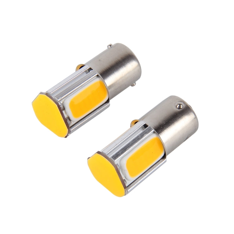 2 PCS 1156/Ba15s 5W 4 COB LEDs Car Turn Light, DC 12V