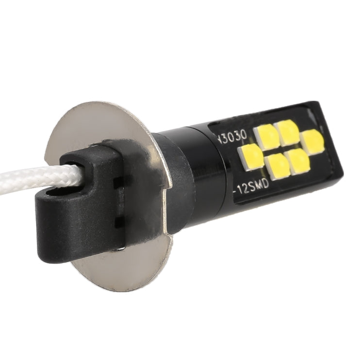 2 PCS H3 DC9-16V / 3.5W / 6000K / 320LM Car Auto Fog Light 12LEDs SMD-ZH3030 Lamps, with Constant Current