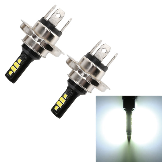 2 PCS H4 DC9-16V / 3.5W(H) 1.1W(L) / 6000K / 320LM Car Auto Fog Light 12LEDs SMD-ZH3030 Lamps, with Constant Current