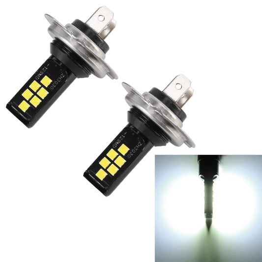 2 PCS H7 DC9-16V / 3.5W / 6000K / 320LM Car Auto Fog Light 12LEDs SMD-ZH3030 Lamps, with Constant Current