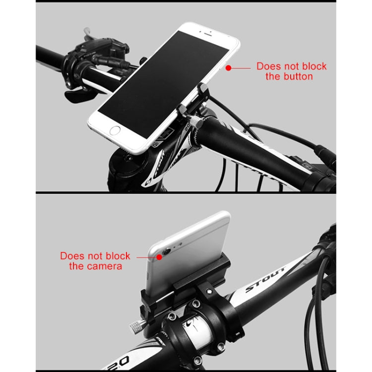 Motorcycle Handlebar Aluminum Alloy Phone Bracket