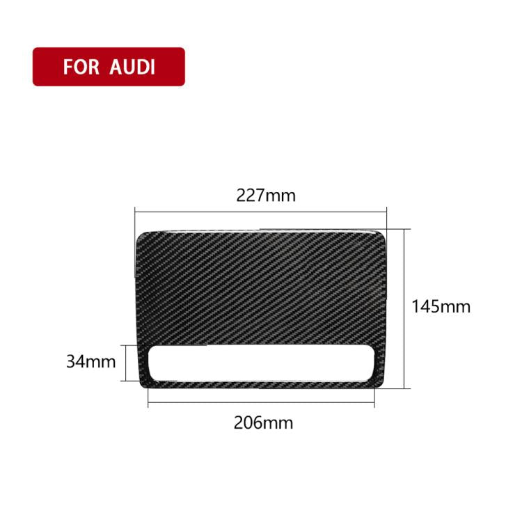 Car Carbon Fiber Navigation Decorative Panel for Audi A3