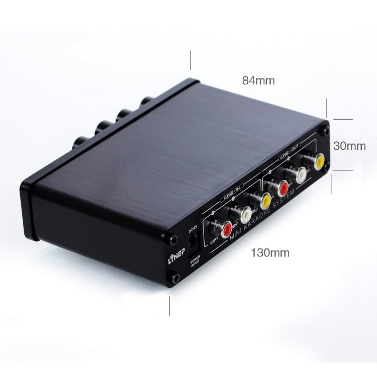 A933 Mini Karaoke Machine System Sound Mixer Amplifier for PC / TV / Mobile Phones, Support RCA in / 2 Channel Mic in