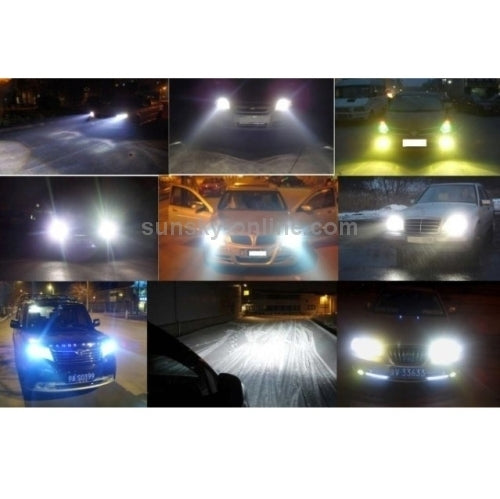 2 PCS 9006  Halogen Head Lamp 12V 100W 2400 LM 5000K Warm White Light