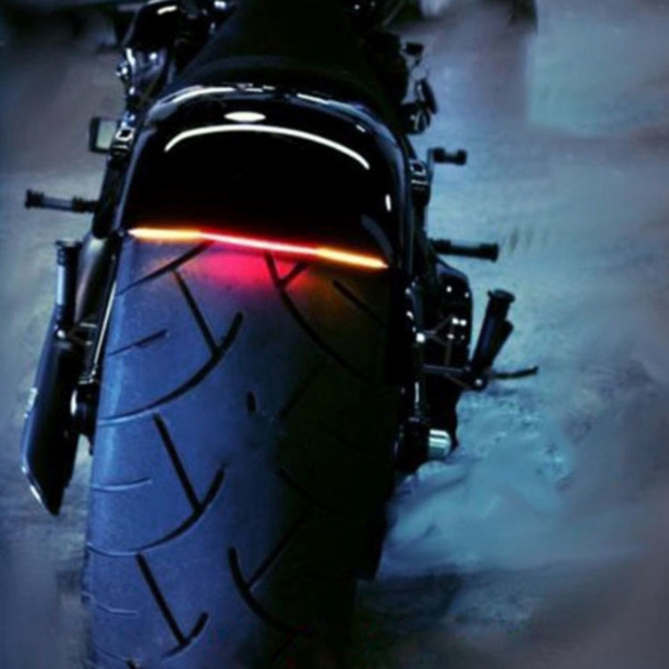 5W 12V 300LM Red+Yellow Light 32 LED Brake lights For Motorcycle, Cable Length:50cm