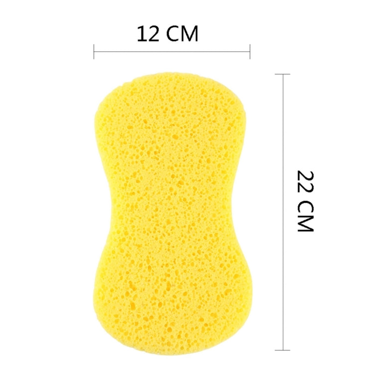 5 PCS Household Cleaning Sponge Yellow Car Wash Sponge With Macropores