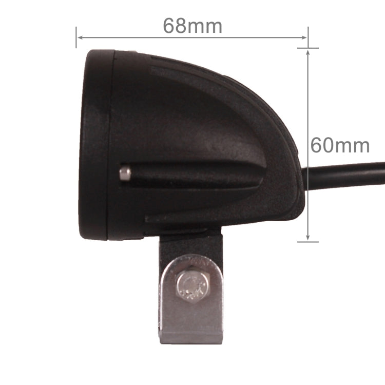 DC 9-32V 10W 1000LM 6500K Waterproof Vehicle Car Boat Marine External Work Lights Emergency Lights 30 Degrees Spot Light LED Car Bulbs with 1 Intense CREE LED Lights