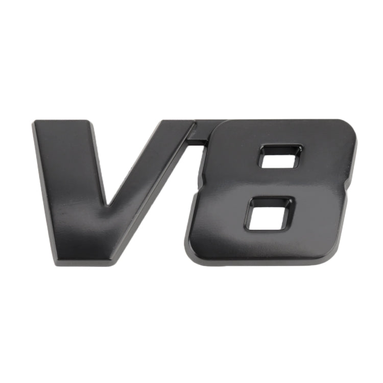 V8 Connect Shape Car Metal Body Decorative Sticker, Size : L
