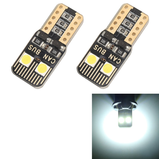 2 PCS T10 / W5W / 168 / 194 DC12V / 1.6W / 6000K / 130LM 4LEDs SMD-3030 Car Clearance Light, with Decoder