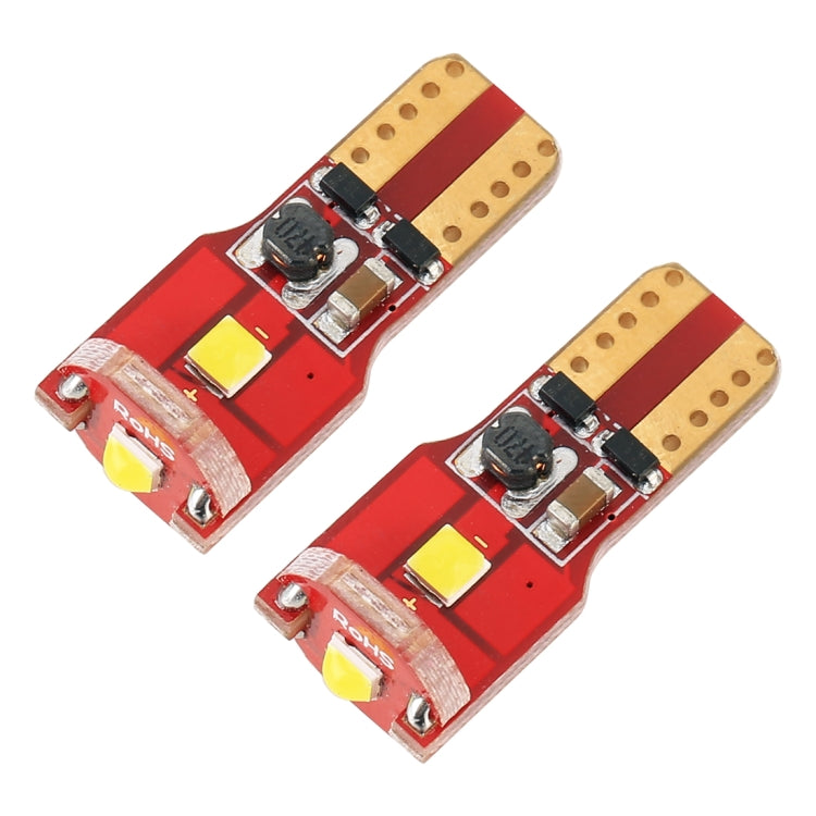 2 PCS T10 / W5W / 168 / 194 DC12V / 1.6W / 6000K / 130LM 3LEDs SMD-3030 Car Red Board Clearance Light