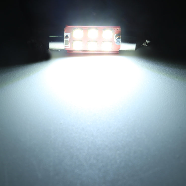 2 PCS 31mm DC12V / 1.6W / 6000K / 130LM 4LEDs SMD-3030 Car Reading Lamp