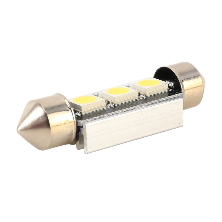 10 PCS 39mm DC12V / 1.7W / 7000K / 70LM 3LEDs SMD-5050 Car Reading Lamp