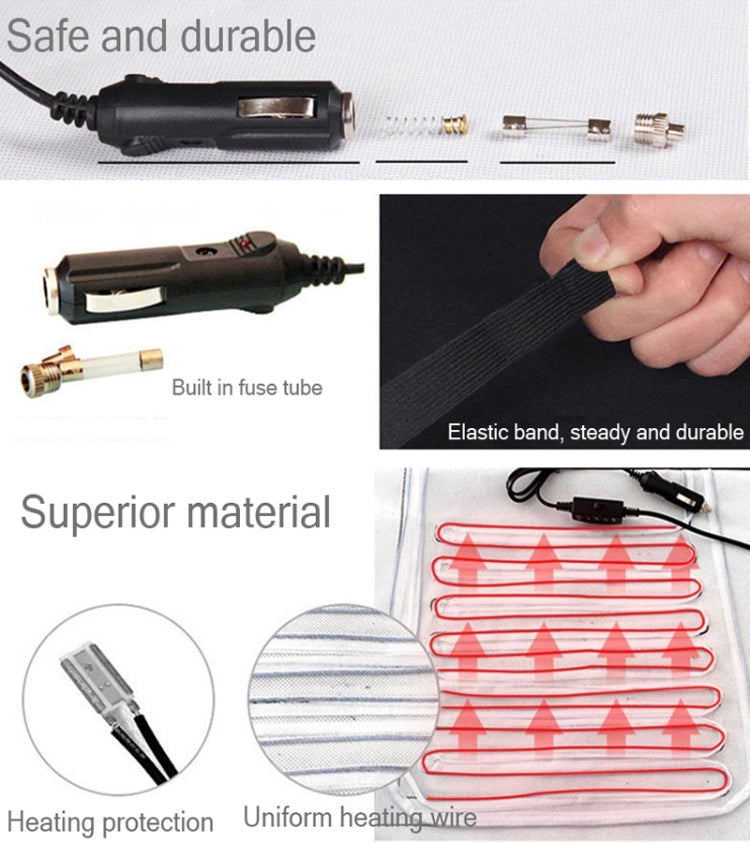 12V Winter Warmer Car Seat Electrical Heating Cushion Pad