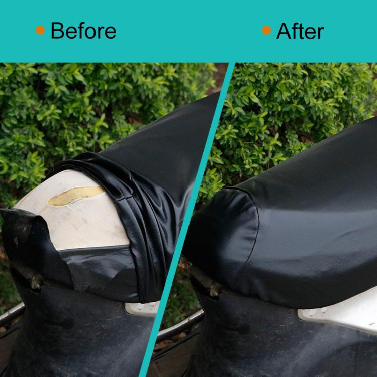 Waterproof Motorcycle Black Leather Seat Cover Prevent Bask In Seat Scooter Cushion Protect, Size: S, Length: 42-47cm; Width: 20-30cm, Length: 42-47cm; Width: 20-30cm