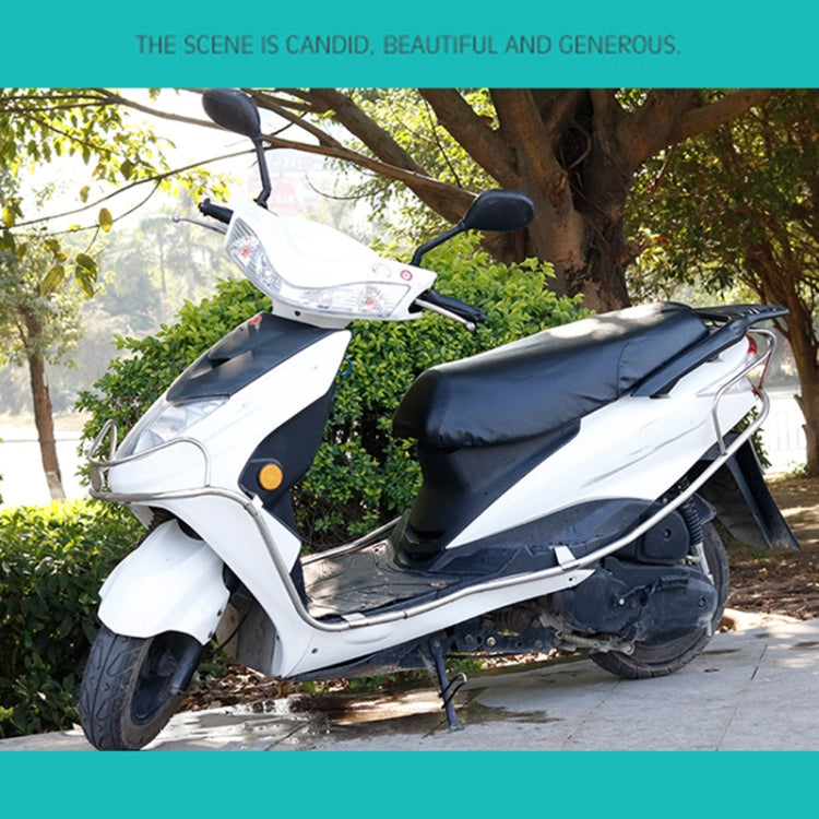 Waterproof Motorcycle Black Leather Seat Cover Prevent Bask In Seat Scooter Cushion Protect, Size: S, Length: 42-47cm; Width: 20-30cm, Length: 42-47cm; Width: 20-30cm