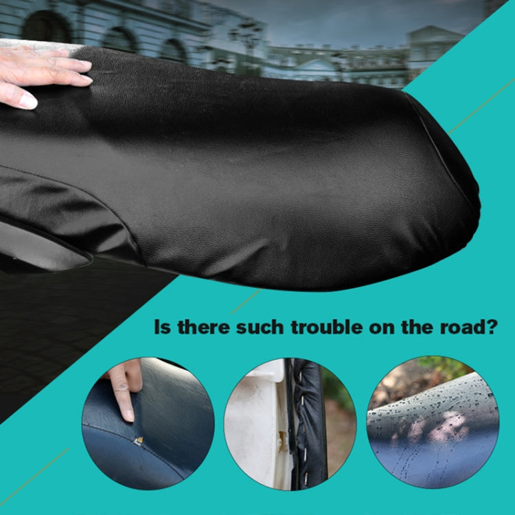 Waterproof Motorcycle Black Leather Seat Cover Prevent Bask In Seat Scooter Cushion Protect, Size: S, Length: 42-47cm; Width: 20-30cm, Length: 42-47cm; Width: 20-30cm