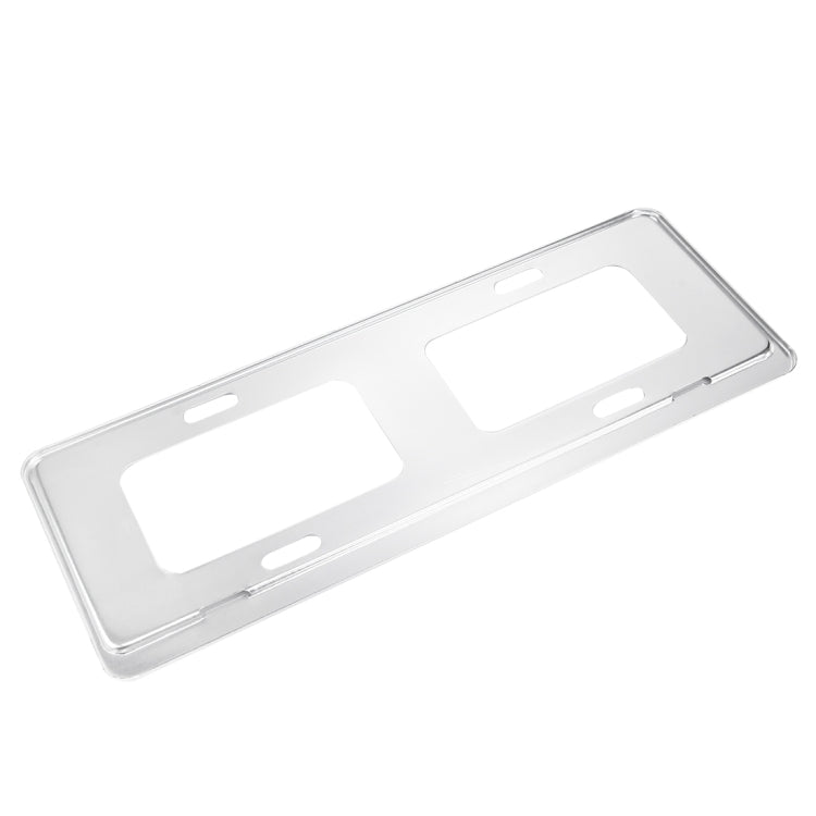 2 PCS Car License Plate Magnesium Alloy Bracket Frame Holder Stand Mount(Silver)