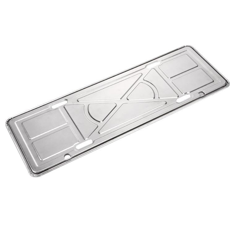 2 PCS Car License Plate Aluminium Alloy Bracket Frame Holder Stand Mount(Silver)