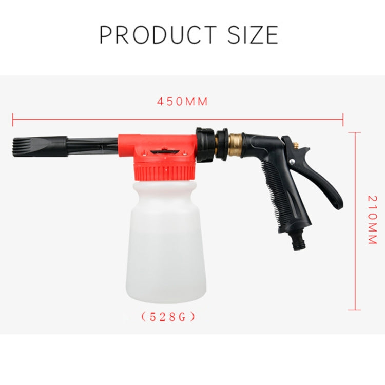 Portable Multi-functional Car Washer Water Gun Foam Pot Water Sprayer, Random Color Delivery